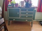 Vintage groene ladekast, Huis en Inrichting, Kasten | Ladekasten, Ophalen, Gebruikt, 100 tot 150 cm, 100 tot 150 cm