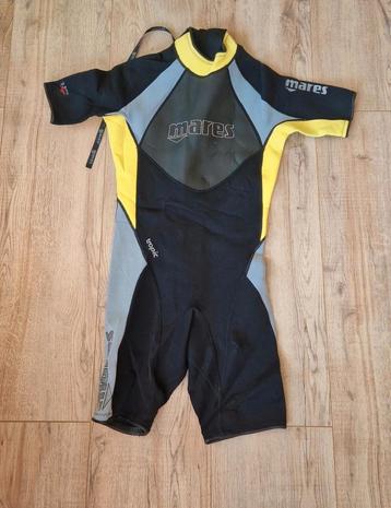 duikpak shorty mares tropic 2.5mm zwart geel grijs maat2 S/M beschikbaar voor biedingen