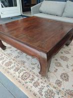 Prachtige koloniale opiumtafel, Huis en Inrichting, Tafels | Salontafels, Gebruikt, 200 cm of meer, Minder dan 50 cm, Rechthoekig