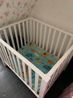 Nog mooie verstelbare witte box met boxkleed, Kinderen en Baby's, Boxen, Ophalen of Verzenden, Zo goed als nieuw, Boxkleed