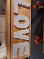 Love  grote witte letters  kan worden opgehangen, Ophalen of Verzenden