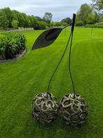 tuinbeeld, kersen , gemaakt van paardenhoefijzers, Tuin en Terras, Tuinbeelden, Ophalen of Verzenden, Nieuw, Metaal, Abstract beeld