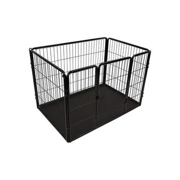 Stevige grote hondenbench / kennel – donkergrijs gecoat beschikbaar voor biedingen