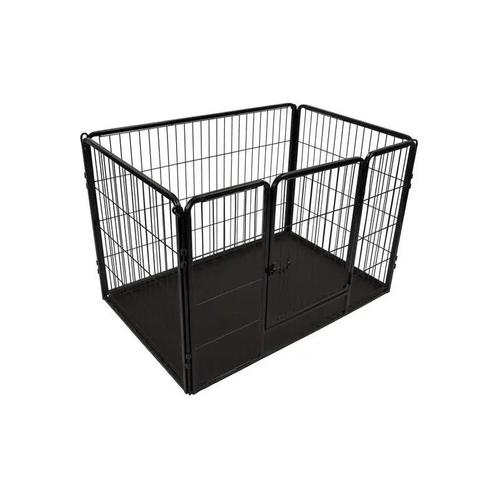 Stevige grote hondenbench / kennel – donkergrijs gecoat, Dieren en Toebehoren, Hondenbenches, Zo goed als nieuw, Ophalen
