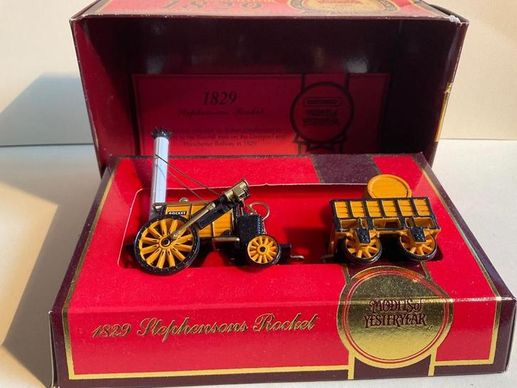 Matchbox Models of Yesteryear Stephenson Rocket mint/box/crt, Hobby en Vrije tijd, Modelauto's | 1:43, Zo goed als nieuw, Overige typen
