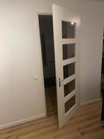 Witte binnendeur met glas - 2315mm x 930mm - MOET WEG!!, Ophalen, 80 tot 100 cm, 215 cm of meer, Binnendeur