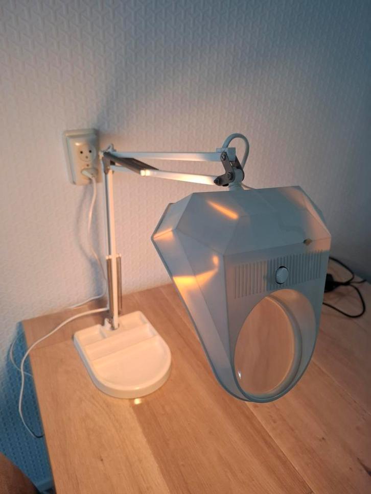 Vintage Borduur Loeplamp, Hobby en Vrije tijd, Vergrootglazen, Loepen en Loeplampen, Gebruikt, Loeplamp, Ophalen of Verzenden