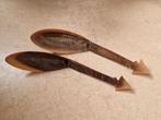 Toeareg houten lepels, jaren 30, fraaie staat!, Ophalen of Verzenden