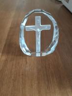 Geëtst beeldje. Kruis. Vintage  Jezus., Ophalen of Verzenden