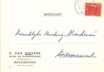 D. van Niekerk, Waddinxveen - 03.1954 - briefkaart, Ophalen of Verzenden, Briefkaart