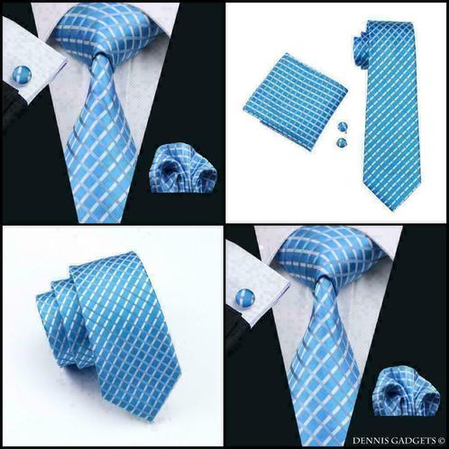Dennis Gadgets: 100 % zijden stropdas ( 3 delig !! ) DG 0528, Kleding | Heren, Stropdassen, Nieuw, Met patroon, Blauw, Ophalen of Verzenden
