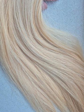 Hairextensions blond 2 banen 45cm beschikbaar voor biedingen