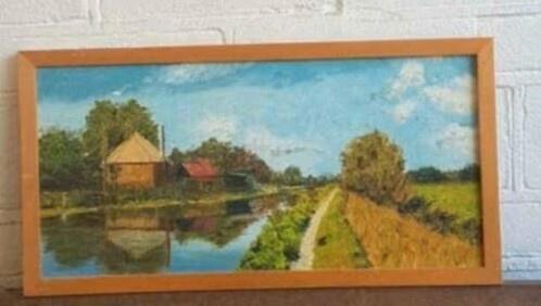 Maasland Schipluiden  Duifpolder 10. Vlaardingse vaart, Antiek en Kunst, Kunst | Schilderijen | Klassiek, Ophalen