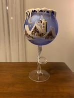 kerst glazen kaarsenstander, Diversen, Kerst, Verzenden, Zo goed als nieuw