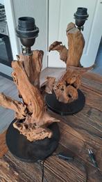 Lampenvoet, Huis en Inrichting, Lampen | Tafellampen, Ophalen, 50 tot 75 cm, Hout, Zo goed als nieuw