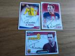 3 panini stickers Andres Iniesta Barcelona met handtekening, Verzamelen, Ophalen of Verzenden, Zo goed als nieuw, Buitenlandse clubs