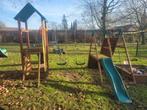 Leuk speeltoestel met glijbaan, schommel en klimwand, Ophalen of Verzenden, Gebruikt, Schommel, Aanbouwonderdeel