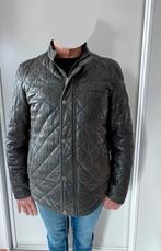 Arma leren heren jack, maat 52 , donkerblauw, Maat 52/54 (L), Blauw, Gedragen, Arma