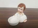 leuke kaarsenhouder met engeltje, Ophalen of Verzenden, Zo goed als nieuw, Beeld(je), Christendom | Katholiek