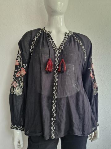 Summum top Sushi Voile Embroidery. Maat 42, Zwart beschikbaar voor biedingen