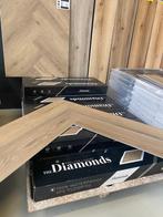 Restant PVC klik visgraat pallets showroom vianen, Huis en Inrichting, Vianen, Visgraat klik pvc, Beige, Overige typen