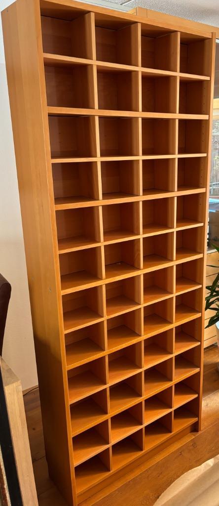 Ikea Billy CD kast beuken, Huis en Inrichting, Kasten | Boekenkasten, Gebruikt, 50 tot 100 cm, 200 cm of meer, 25 tot 50 cm, Met plank(en)