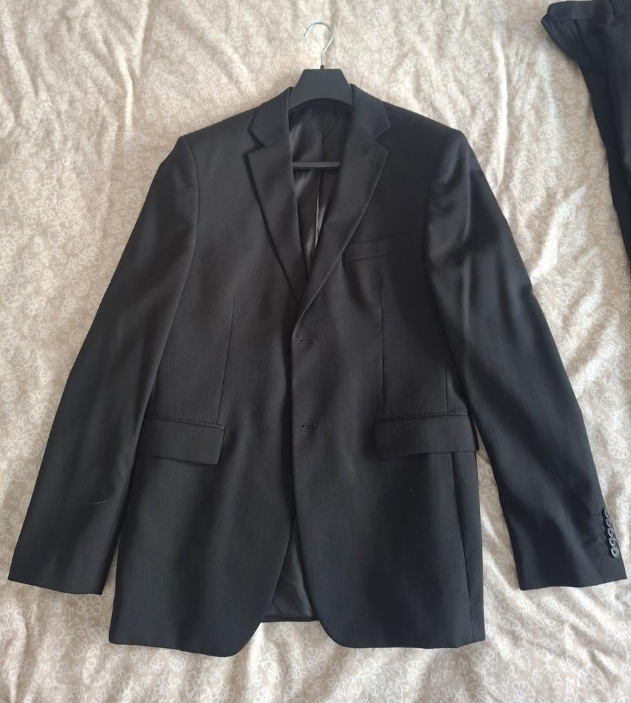 Zwart pak maat 102, Kleding | Heren, Kostuums en Colberts, Ophalen, Gedragen, Zwart