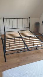 Metalen bed, tweepersoonsbed 160 bij 200, 160 cm, Gebruikt, Ophalen of Verzenden, Metaal
