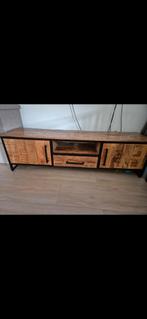 TV Meubel mango hout, Ophalen, Gebruikt, 150 tot 200 cm, Minder dan 100 cm
