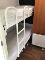 Stapelbed 80x200cm, Huis en Inrichting, Slaapkamer | Bedden, Ophalen, Gebruikt, Eenpersoons, Wit