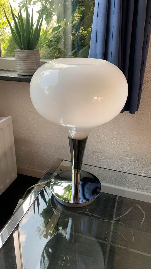 Mooie Staande Tafellamp - Design Lamp, Huis en Inrichting, Lampen | Vloerlampen, Zo goed als nieuw, Minder dan 100 cm, Glas, Ophalen