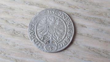 Zilveren duitse munt 1556 met adelaar / bodemvondst beschikbaar voor biedingen
