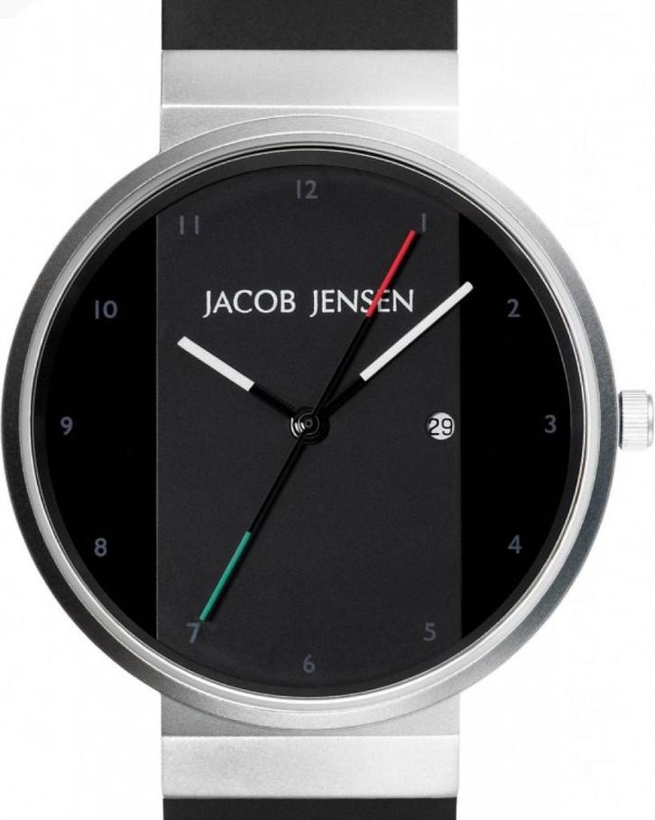 Jacob Jensen horloge model 702 New Line, Sieraden, Tassen en Uiterlijk, Horloges | Heren, Zo goed als nieuw, Polshorloge, Overige merken