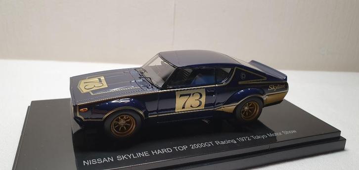 Ebbro Nissan Skyline Hard top 2000GT Racing 1972 TMS, Hobby en Vrije tijd, Modelauto's | 1:43, Nieuw, Auto, Overige merken, Ophalen of Verzenden