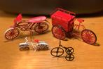 Vintage Decoratieve metalen miniatuur Fietsen fietsjes, Ophalen of Verzenden, Gebruikt
