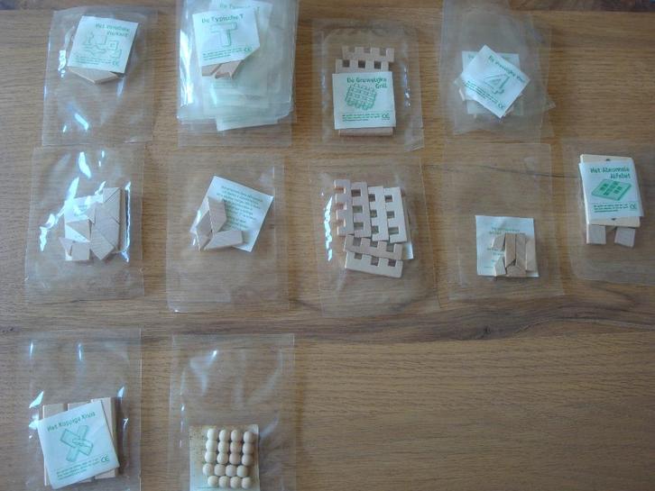 Houten spelletjes denkspelletjes denkspelletje nieuw, Hobby en Vrije tijd, Denksport en Puzzels, Nieuw, Overige typen, Minder dan 500 stukjes