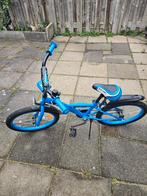 Blauwe 18 inch jongensfiets, Gebruikt, Ophalen of Verzenden, Handrem, 18 inch
