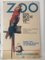 Vintage reclame ZOO Antwerpen. Oud affiche Antwerpen ZOO., Ophalen of Verzenden, Gebruikt, Reclamebord