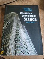 Mechanica voor Technici: Statica - Hibbeler, Boeken, Gelezen, Russell C. Hibbeler, Beta, HBO