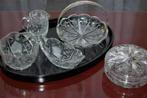 SET: ROOMSTEL, KOEKDOOS, HENGSEL(ZILVER)SCHAALTJE, SCHUITJE, Verzenden
