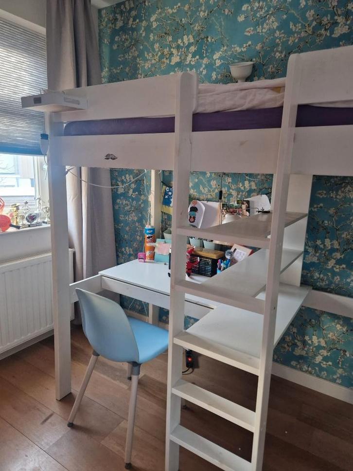 Hoogslaper te koop, Kinderen en Baby's, Kinderkamer | Stapelbedden en Hoogslapers, Gebruikt, Hoogslaper, Ophalen