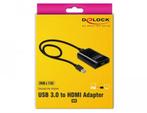 Delock Adapter USB 3.0 > HDMI, Computers en Software, Pc- en Netwerkkabels, Ophalen