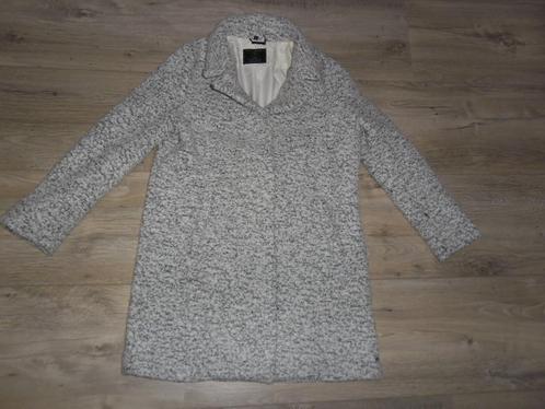 Rino & Pelle Wit/Zwart/Grijs Gemêleerde Winterjas Maat 40, Kleding | Dames, Jassen | Winter, Zo goed als nieuw, Maat 38/40 (M)