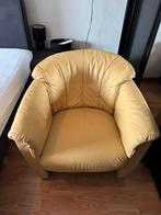 Gratis leren fauteuil., Huis en Inrichting, Ophalen, Gebruikt, 75 tot 100 cm, Leer