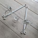kandelaar wit voor aan de muur, Huis en Inrichting, Woonaccessoires | Kandelaars en Kaarsen, Gebruikt, 25 tot 50 cm, Wit, Ophalen of Verzenden