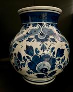 Delfts blauw klein bol vaasje - 14 cm, Ophalen of Verzenden