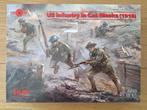 1:35 1/35 ICM US Infantry in Gas Masks (1918), Ophalen of Verzenden, Zo goed als nieuw, 1:35 tot 1:50, Figuur of Figuren