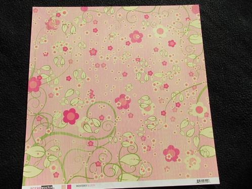 Scrapworks Monterey Bloom dubbelzijdig vel, Hobby en Vrije tijd, Scrapbooking, Nieuw, Ophalen