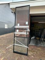 Zwarte Taatsdeur 3-vaks 258x82, Doe-het-zelf en Verbouw, Deuren en Horren, Ophalen, 215 cm of meer, Binnendeur, Glas