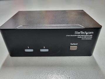 Startech 2 Port Dual DVI USB KVM Switch with Audio & USB 2.0 beschikbaar voor biedingen